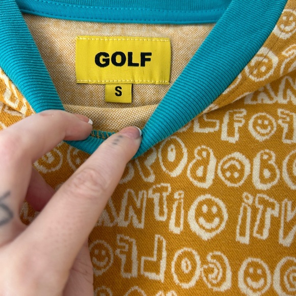 Golf Wang Other - Golf Wang Yellow and Teal Short Sleeve Tee